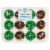 Bakery Fresh Buttercreme Iced Chocolate & White Mini Cupcakes Perspective: front
