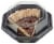 Bakery Fresh Fudge Brownie Ice Cream Cake Slice Perspective: front