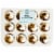 Bakery Fresh Graduation Chocolate & Vanilla Marbled Mini Cupcakes Perspective: front
