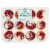 Bakery Fresh Patriotic Chocolate & White Mini Cupcakes with Buttercreme Icing Perspective: front