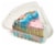 Bakery Fresh Unicorn Ice Cream Cake Slice Perspective: front