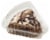 Bakery Fresh Fudge Brownie Ice Cream Cake Slice Perspective: front