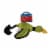 Pet Pride® Mini Flying Duck Slingshot Dog Toy Perspective: front
