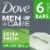 Dove Men+Care Extra Fresh Three in One Cleanser for Body Face and Shaving Bar Soap Perspective: front