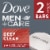 Dove Men + Care Deep Clean Body + Face Bar Soap Perspective: front