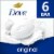 Dove Beauty Bar Soap for Soft Smooth Skin Original with 1/4 Moisturizing Cream Perspective: front