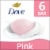 Dove Pink Gentle Moisturizing Cream Beauty Bar Soap Perspective: front