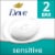 Dove Sensitive Skin Hypoallergenic Beauty Bar Soap Perspective: front