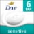 Dove Beauty Bar Soap for Sensitive Skin Sensitive Fragrance Free and Hypoallergenic Perspective: front