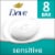 Dove Sensitive Skin Hypoallergenic Beauty Bar Soap Perspective: front