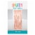 Unique Foil Fringe Door Curtain - Rose Gold Perspective: front