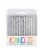 Unique Glitter Silver Spiral Birthday Candle Assortment Perspective: front
