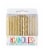 Unique Glitter Gold Spiral Birthday Candle Assortment Perspective: front
