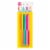 Unique® Birthday Candles Assorted Two Tone Colors 12 ct 5" Perspective: front