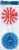 Unique Patriotic Pinwheel Fan Perspective: front