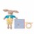 Manhattan Toy Petit Artiste Bunny Doll, Soft Book, and Wooden Teether Baby Soothing Gift Set Perspective: front
