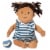 Manhattan Toy Baby Stella Beige with Brown Hair 15" Soft First Baby Doll Perspective: front