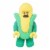 LEGO Minifigure Corn Cob Guy 9.5 Inch Plush Character Perspective: front