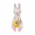 Manhattan Toy Cherry Blossom Days Baby Bunny Blankie and Teether Perspective: front