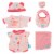 Manhattan Toy Baby Stella Welcome Baby 6 Piece Bringing Home Baby Doll Set Perspective: front