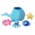 Manhattan Toy Neoprene Whale 5 Piece Floating Spill n Fill Bath Toy Perspective: front