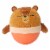 Manhattan Toy Wobbly Bobbly Bear Weighted, Soft Silicone Wobble Ball Perspective: front