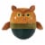 Manhattan Toy Wobbly Bobbly Owl Weighted, Soft Silicone Wobble Ball Perspective: front