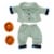 Manhattan Toy Wee Baby Stella Cozy Pajama Outfit with Slippers Perspective: front