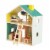Manhattan Toy Little Nook 19-Piece Wooden Playhouse with Loft for Kids 3 + Year Old and Up Perspective: front