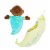 Manhattan Toy Snuggle Pod Sweet Pea Brown First Baby Doll with Cozy Sleep Sack Perspective: front