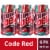 Mountain Dew® Code Red Soda Cans Perspective: front