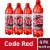 Mountain Dew® Code Red Soda Bottles Perspective: front