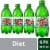 Diet Mountain Dew® Soda Bottles Perspective: front