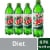 Diet Mountain Dew® Zero Sugar Soda Bottles Perspective: front
