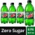 Mountain Dew Zero Sugar Soda Bottles Perspective: front