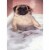 Avanti Pug Takes Bubble Bath Funny Dog Father's Day Card Perspective: front