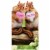 Avanti Chipmunk Hearts Cute Little Big Funny Die Cut Valentine's Day Card Perspective: front