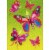 Avanti Butterfly Birthday Candles A-Press Feminine Birthday Card Perspective: front