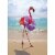 Avanti Flamingo with Swim Ring Funny Feminine Birthday Card Perspective: front