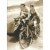 Avanti Press Greeting Card Flappers on Motorcycle Perspective: front