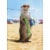 Avanti Otter Wearing Mankini Humorous Funny Birthday Card for Him Perspective: front