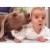 Avanti Dog Licks Baby's Ear Funny / Humorous Birthday Card Perspective: front