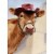 Avanti Press Greeting Card Friendship Jersey Cow with Hat Perspective: front