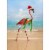 Avanti Press Greeting Card Christmas Flamingo Wearing Christmas Wreath Perspective: front