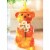 Avanti Honey Bear Holding Bunch of White Daisies Cute Valentine's Day Card Perspective: front