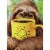 Avanti Press Greeting Card Support Sloth With Coffee Perspective: front
