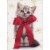 Avanti Press Greeting Cards Christmas Cat with Big Christmas Bow Perspective: front