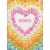 Avanti Concentric Hearts Formed from Heart Shaped Candies Valentine's Day Card Perspective: front