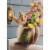 Avanti Press Greeting Card - New Home -Squirrel Delivers Flower Bouquet Perspective: front