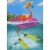 Avanti Press Greeting Card Birthday Flamingo Floating in Inner Tube Perspective: front